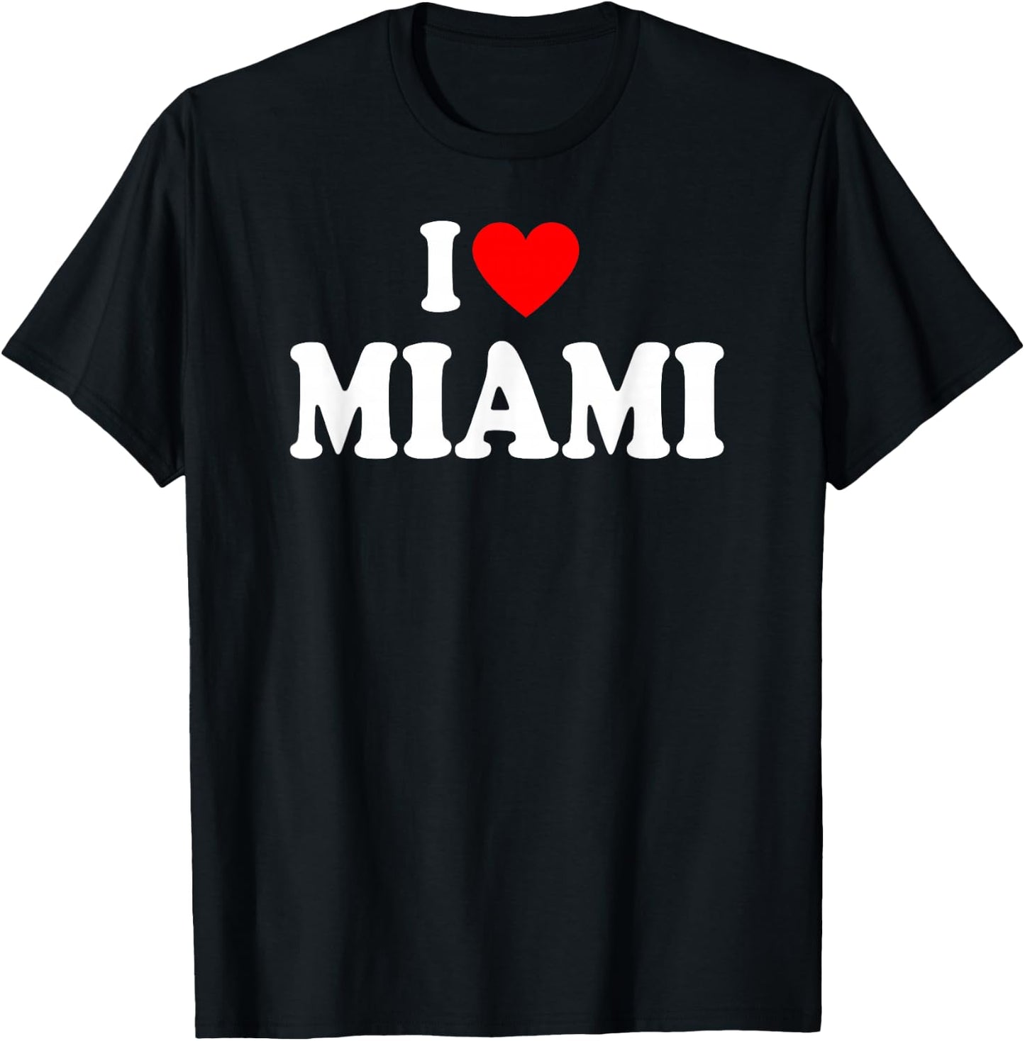 I Heart Miami, I Love Miami City Florida Classic T-Shirt - T-Shirt | Black