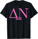 Legally Blonde Delta Nu Greek Letters Small T-Shirt - T-Shirt | Black