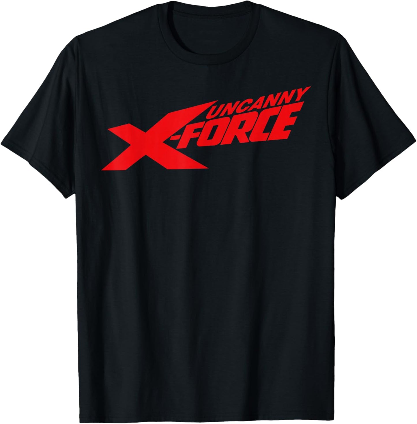 Marvel Uncanny X-Force Red Logo T-Shirt - T-Shirt | Black