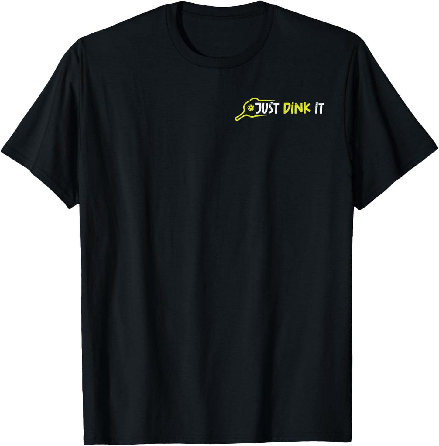 Pickleball Just Dink It Pocket Pickle Ball Men Women Kids T-Shirt - T-Shirt | Black