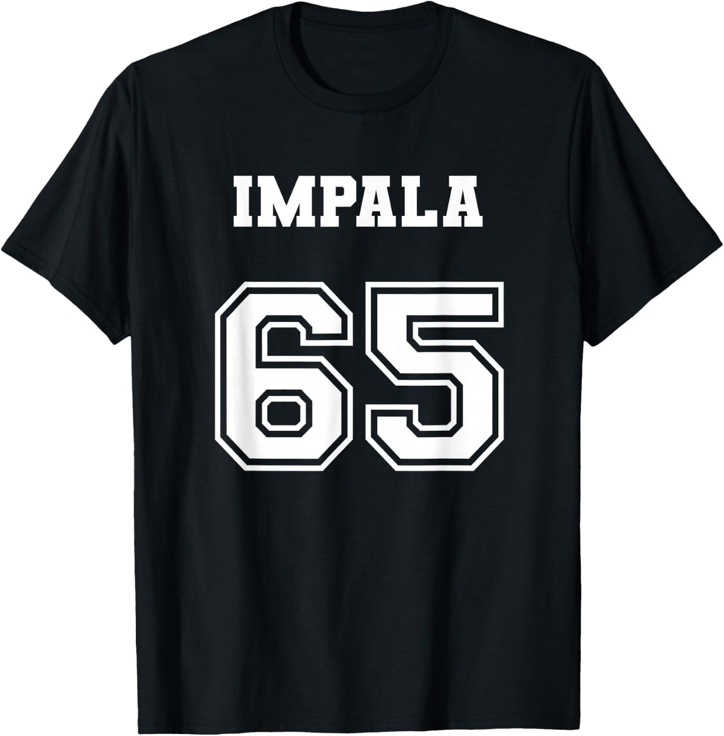 Style 65 1965 Impala Old School Lowrider Jersey T-Shirt - T-Shirt | Black