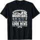 How Beautiful Upon The Mountains Isaiah 52:7 Bible Verse T-Shirt - T-Shirt | Black