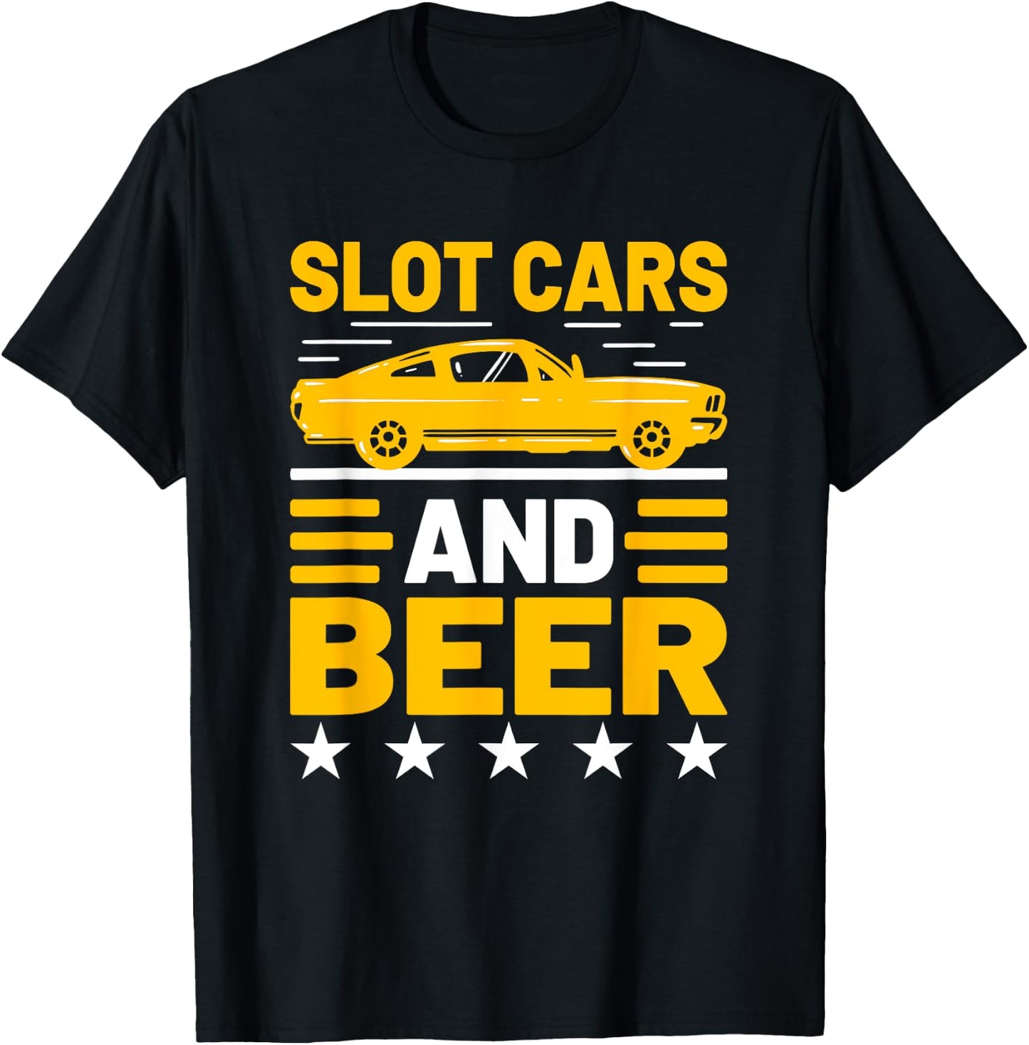 Slot Car Racing Nostalgic Muscle Car Project Car Car Guy T-Shirt - T-Shirt | Black