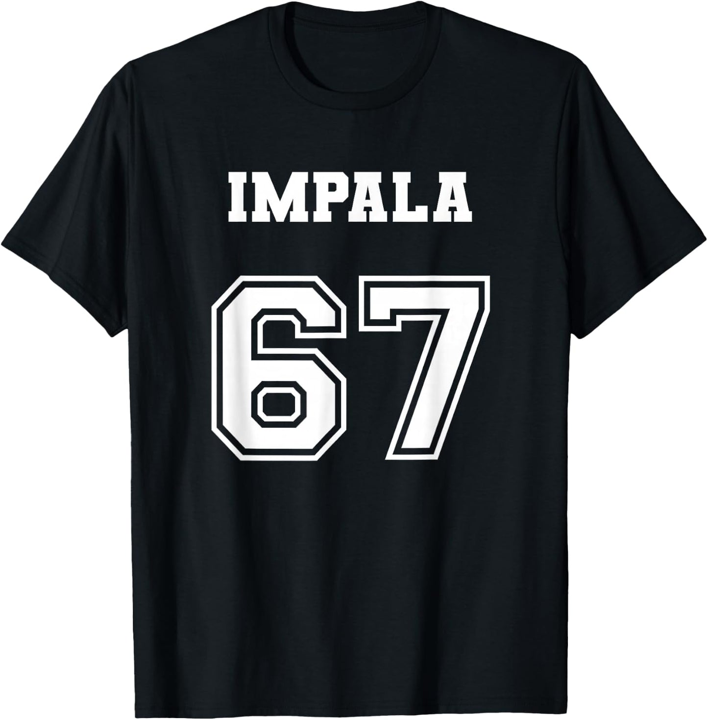 Jersey Style 67 1967 Impala Old School Lowrider T-Shirt - T-Shirt | Black