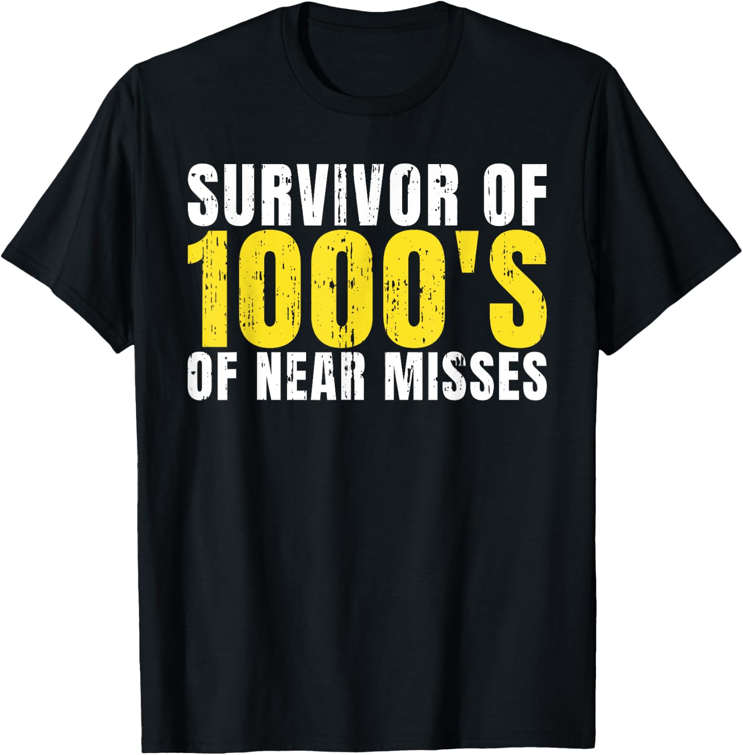 Survivor of 1000s of near Misses Driving Instructor T-Shirt - T-Shirt | Black