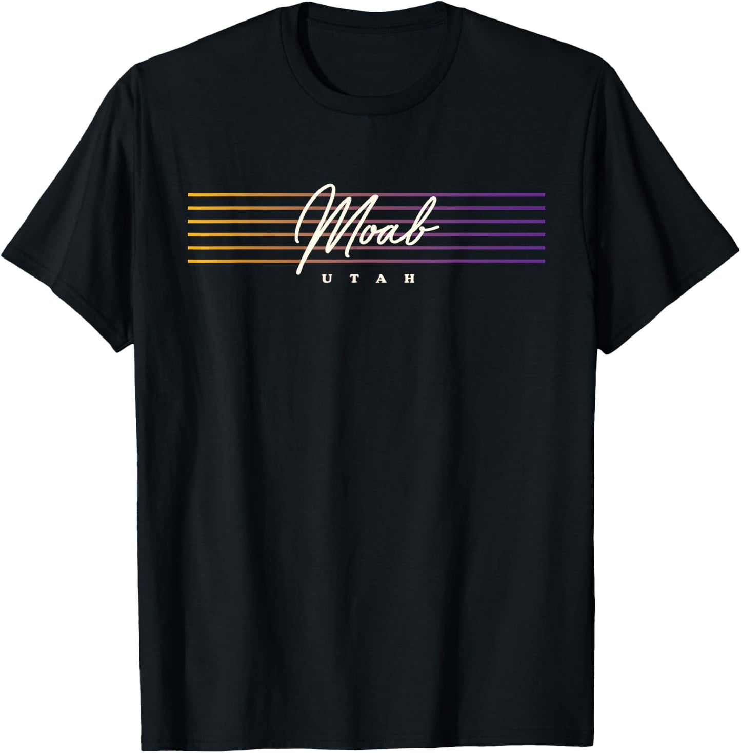 Moab Shirt Nostalgic Retro Style Utah T-Shirt - T-Shirt | Black