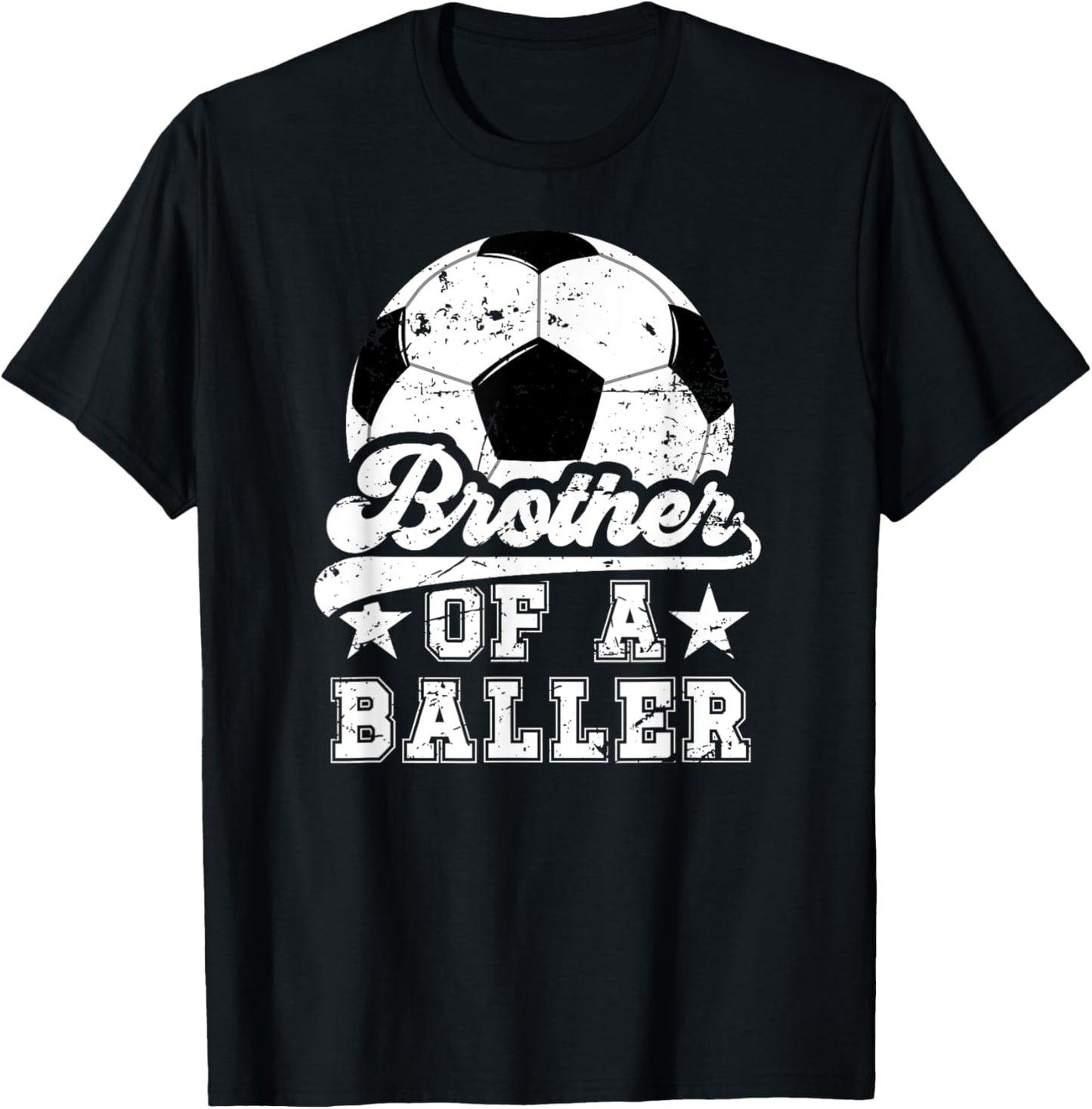 Brother Of A Baller Soccer Brother Of A Soccer Player T-Shirt - T-Shirt | Black