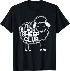 The Black Sheep Club Funny Black Sheep Squad Sarcastic T-Shirt - T-Shirt | Black