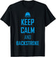 Keep calm and backstroke swim team funny Gift swimmer T-Shirt - T-Shirt | Black
