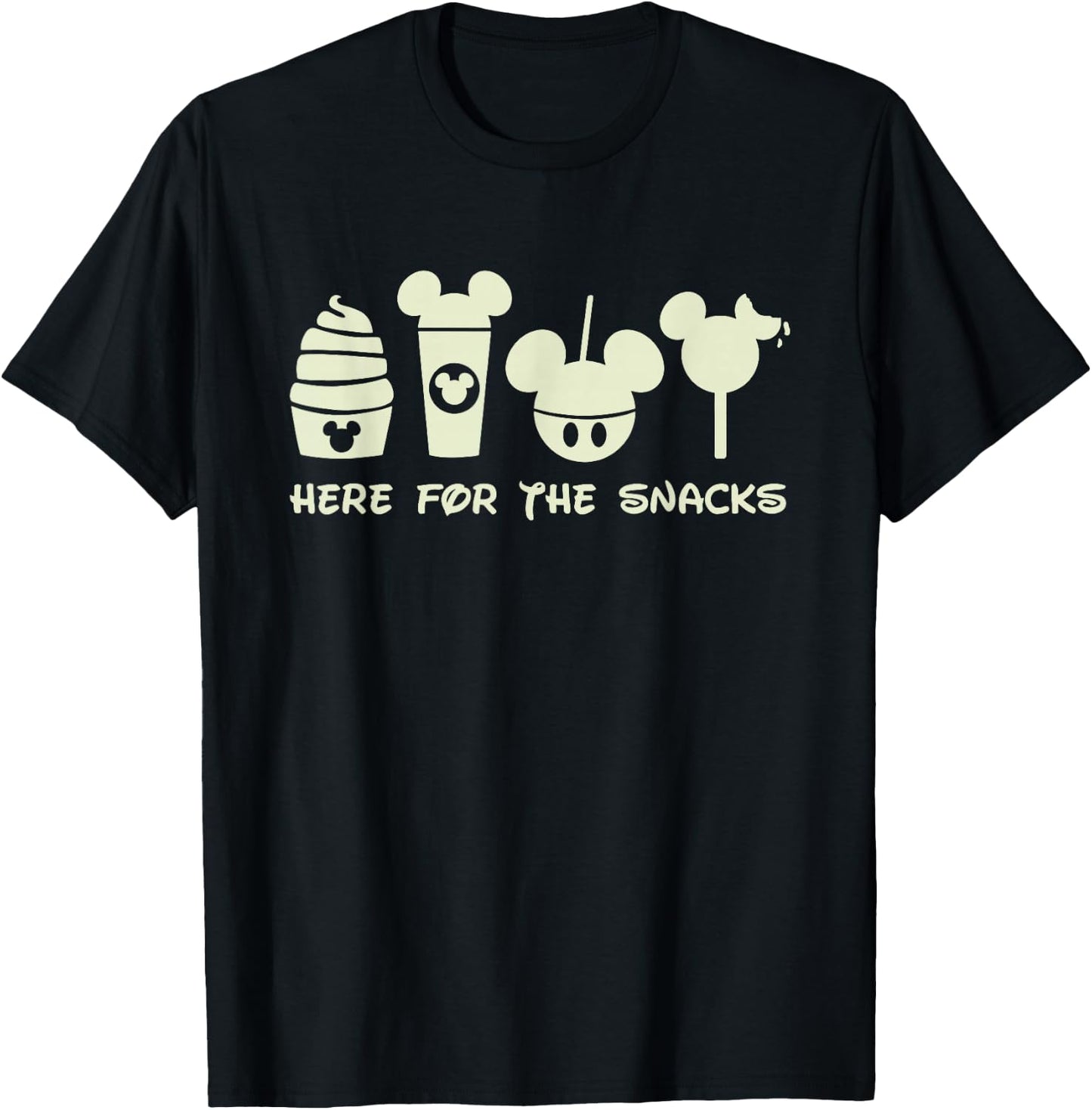I'm Here For The Snacks, Snacks Goals, Snackgoals T-Shirt - T-Shirt | Black