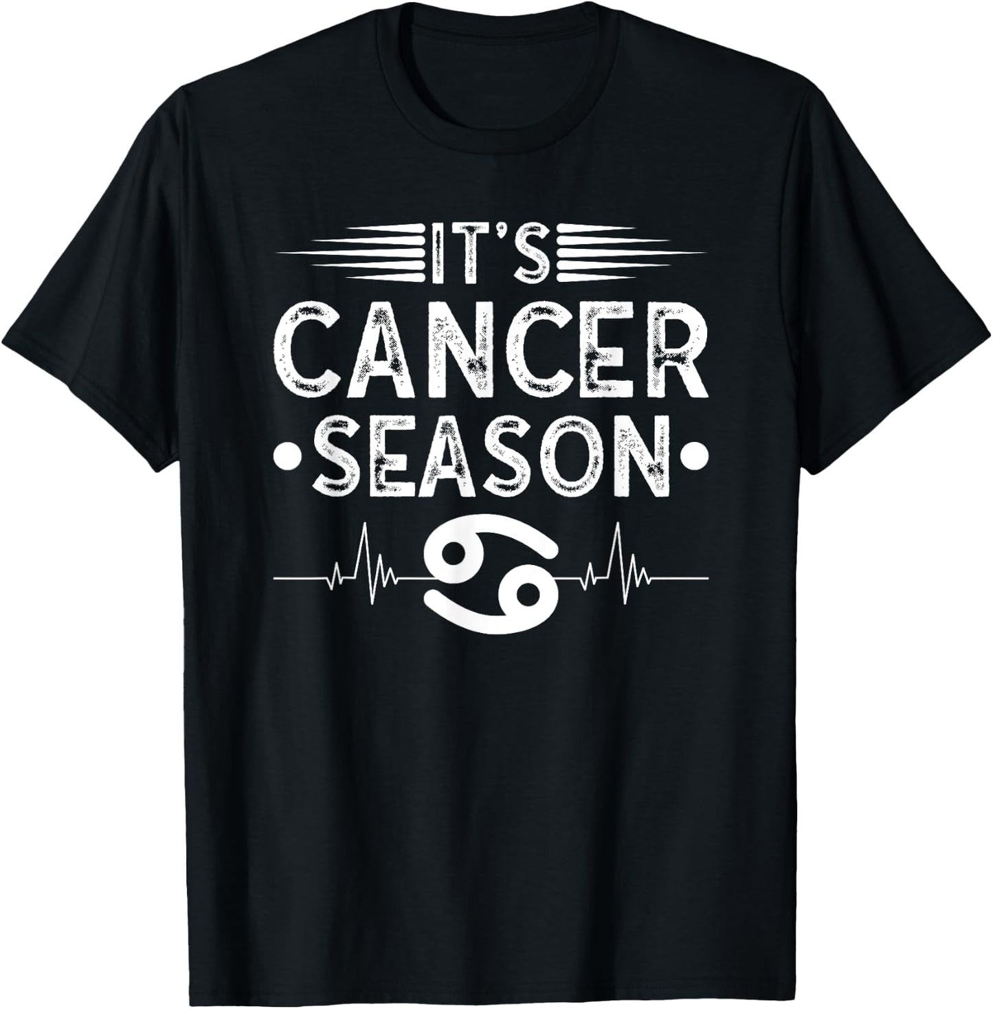 Cancer Season Horoscope Astrology Zodiac Sign T-Shirt - T-Shirt | Black