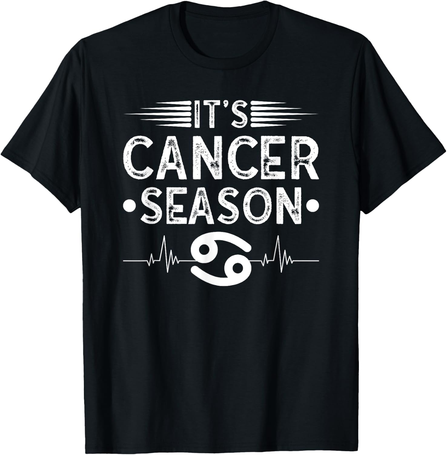 Cancer Season Horoscope Astrology Zodiac Sign T-Shirt - T-Shirt | Black