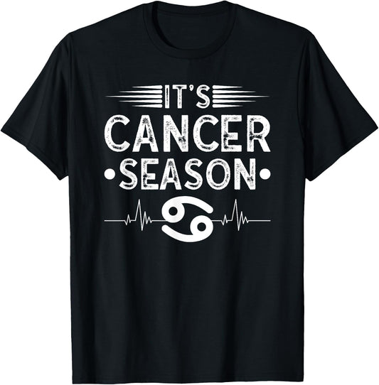 Cancer Season Horoscope Astrology Zodiac Sign T-Shirt - T-Shirt | Black