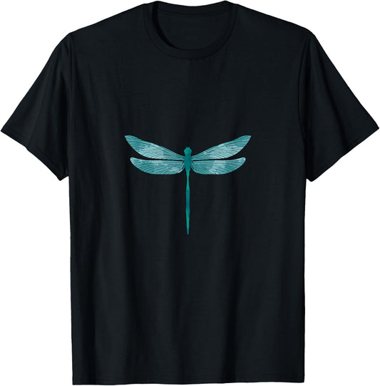 Insect Gifts & Dragonfly -Adults Black Dragonfly Small Classic Fit Short Sleeve T-Shirt - T-Shirt | Black