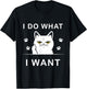 I do what I want cat funny with my cat funny cat T-Shirt - T-Shirt | Black