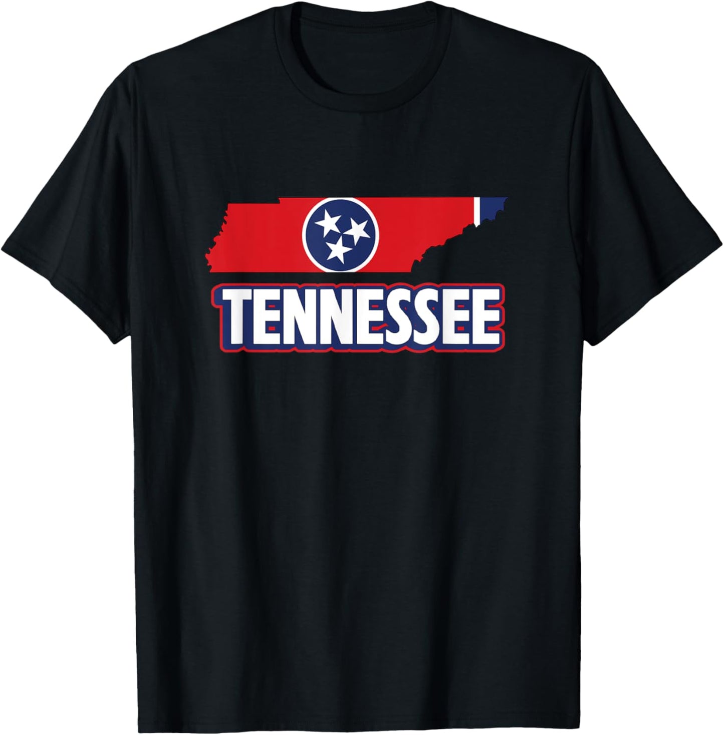 Tennessean Flag State Of Tennessee Men Women Kids T-Shirt - T-Shirt | Black