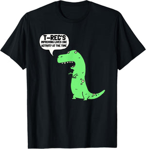 T-Rec's - Recreational Therapy Therapist RT Month T-Shirt - T-Shirt | Black