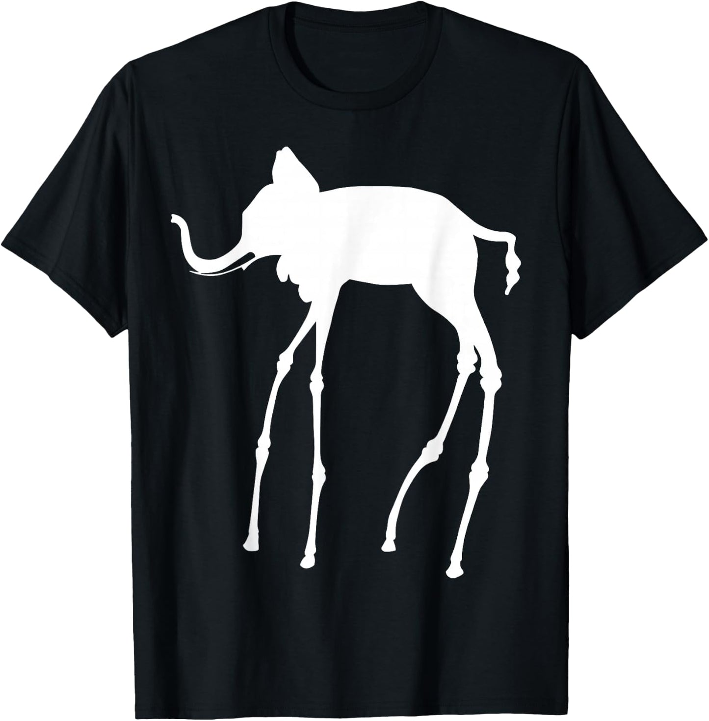 The Elephant by Dali T-Shirt - T-Shirt | Black