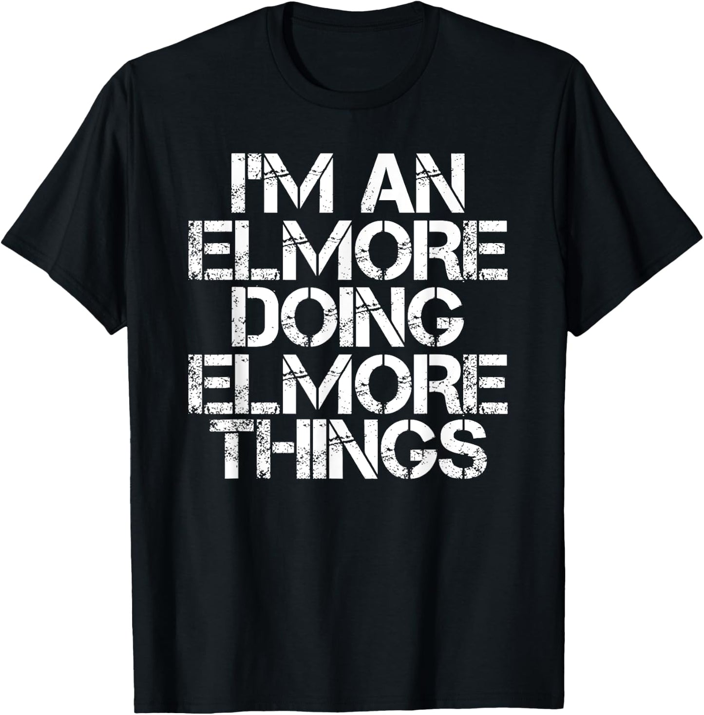 ELMORE Funny Surname Family Tree Birthday Reunion Gift T-Shirt - T-Shirt | Black