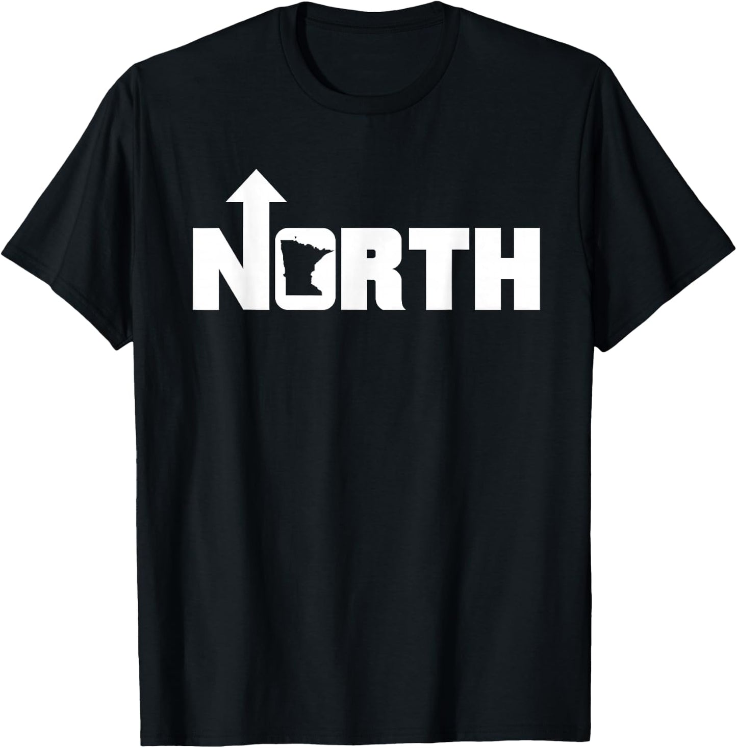 Up North Minnesota | Land Of 10,000 Lakes T-Shirt - T-Shirt | Black