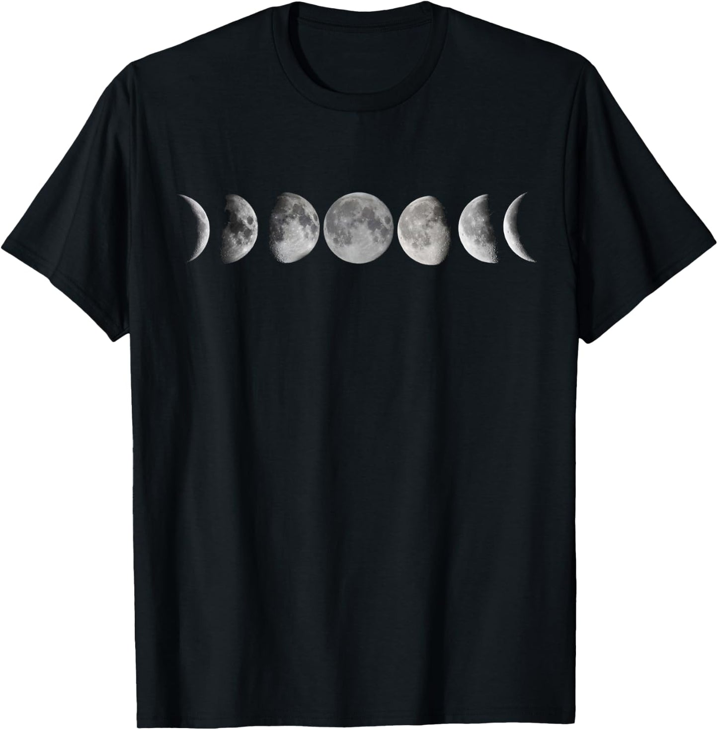 Lunar Cycle Apparel Astronomy Full Moon T-Shirt - T-Shirt | Black
