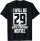 Funny 29 Again Gift Women Cool 30th Birthday Joke T-Shirt - T-Shirt | Black