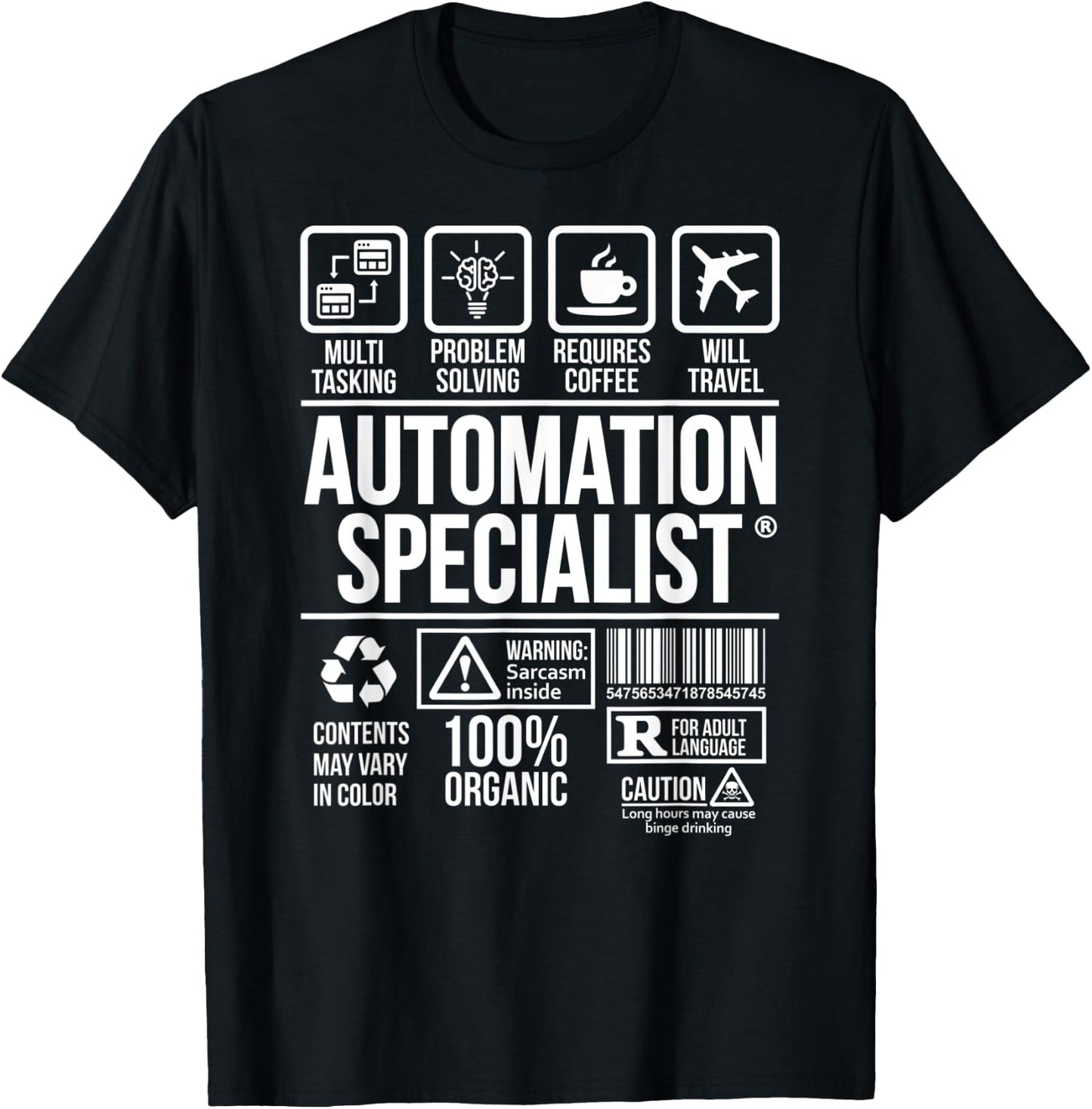 Automation Specialist | Job Profession | #DW T-Shirt - T-Shirt | Black