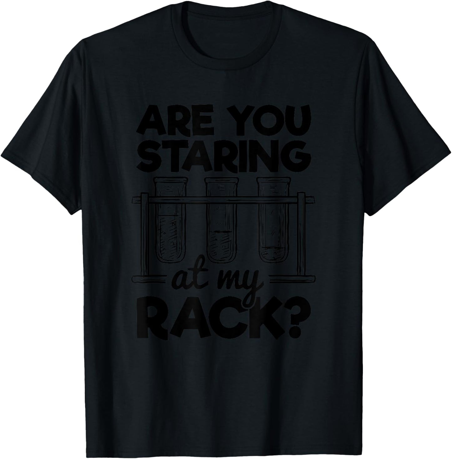 Staring at My Chemistry Spice Rack Overreacting Science Joke T-Shirt - T-Shirt | Black