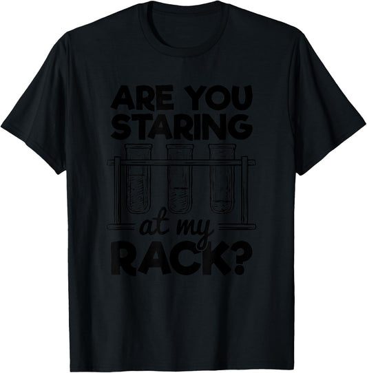 Staring at My Chemistry Spice Rack Overreacting Science Joke T-Shirt - T-Shirt | Black