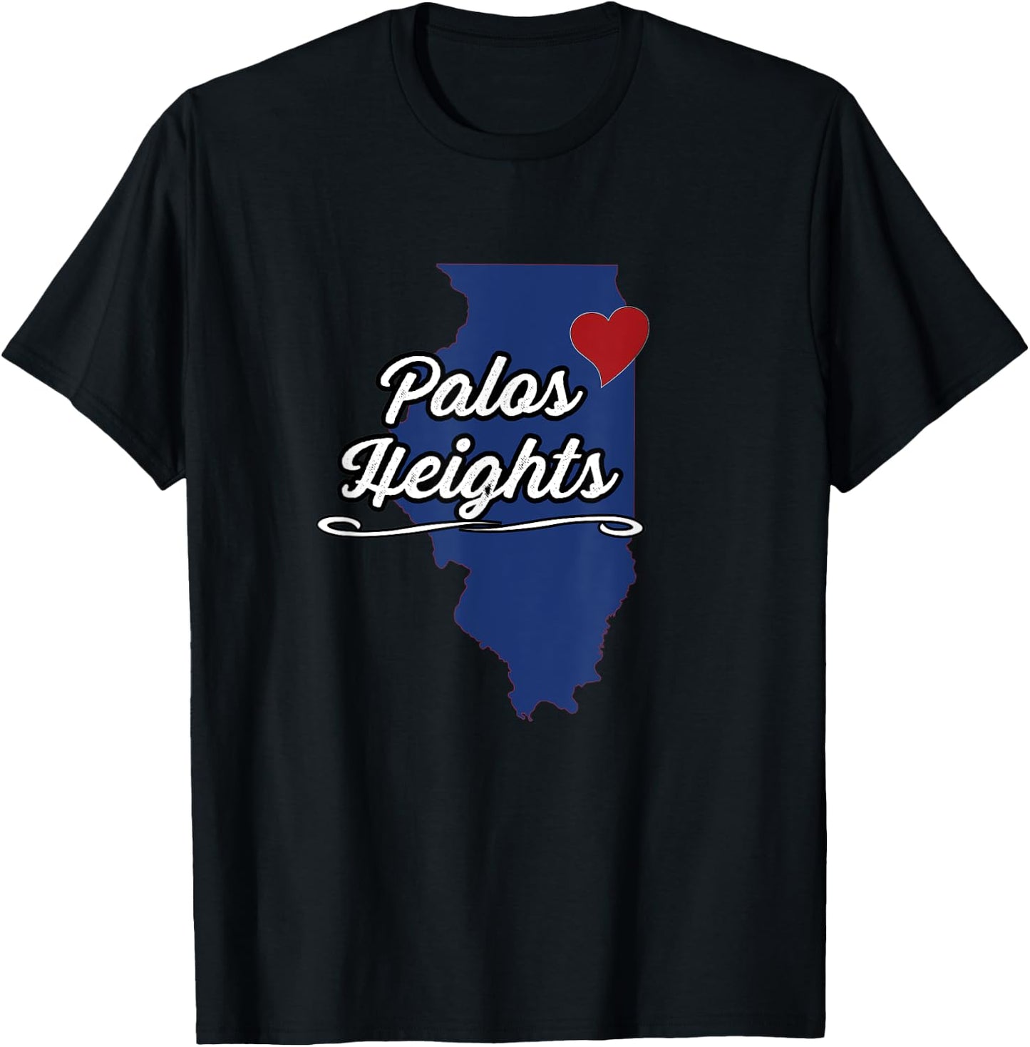 City of Palos Heights Illinois | IL - Novelty Merch Gift T-Shirt - T-Shirt | Black