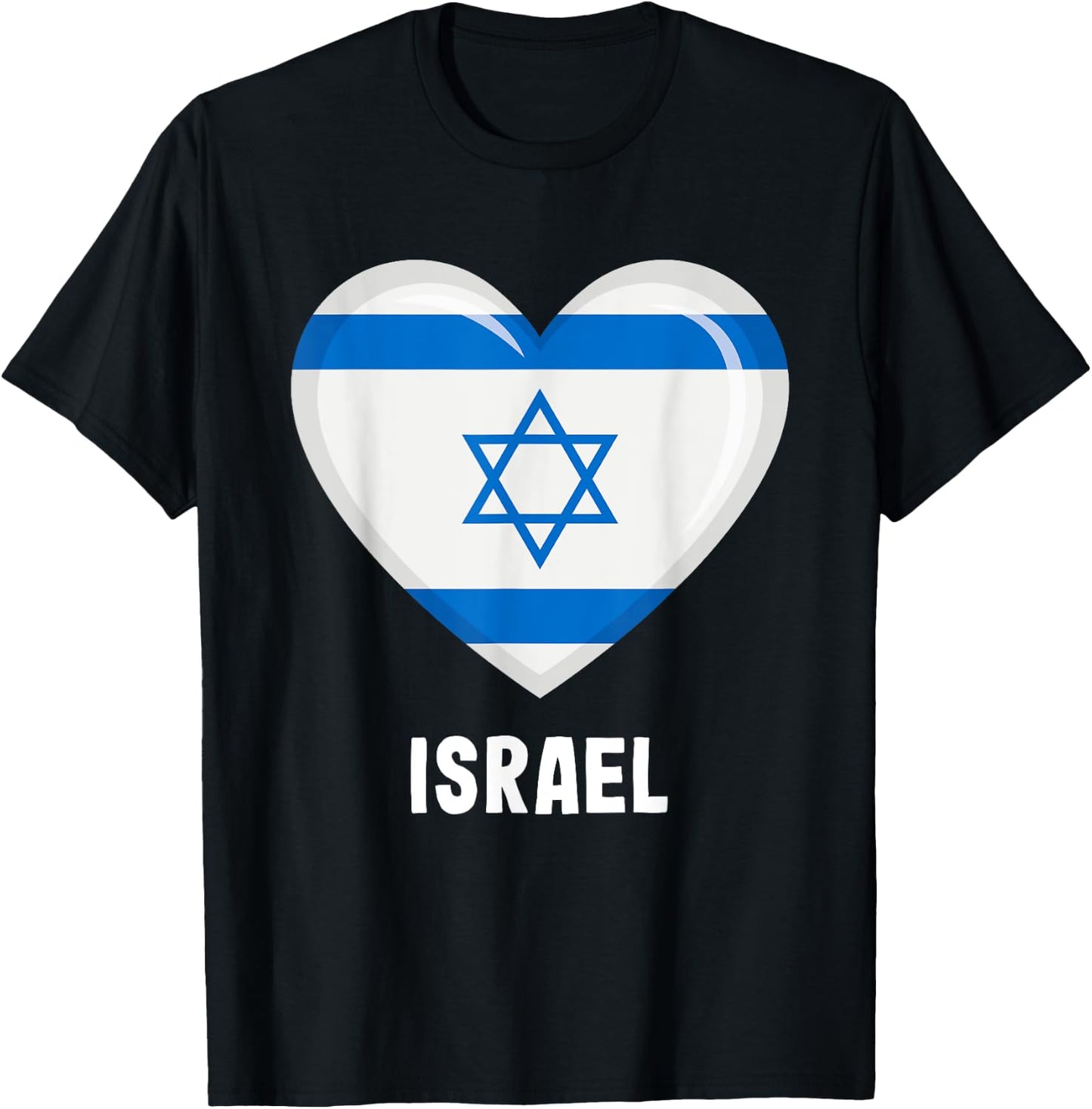 Israel Flag Jersey | Israeli T-Shirt - T-Shirt | Black