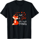 Just a girl who loves foxes - Cute looking fox T-Shirt - T-Shirt | Black