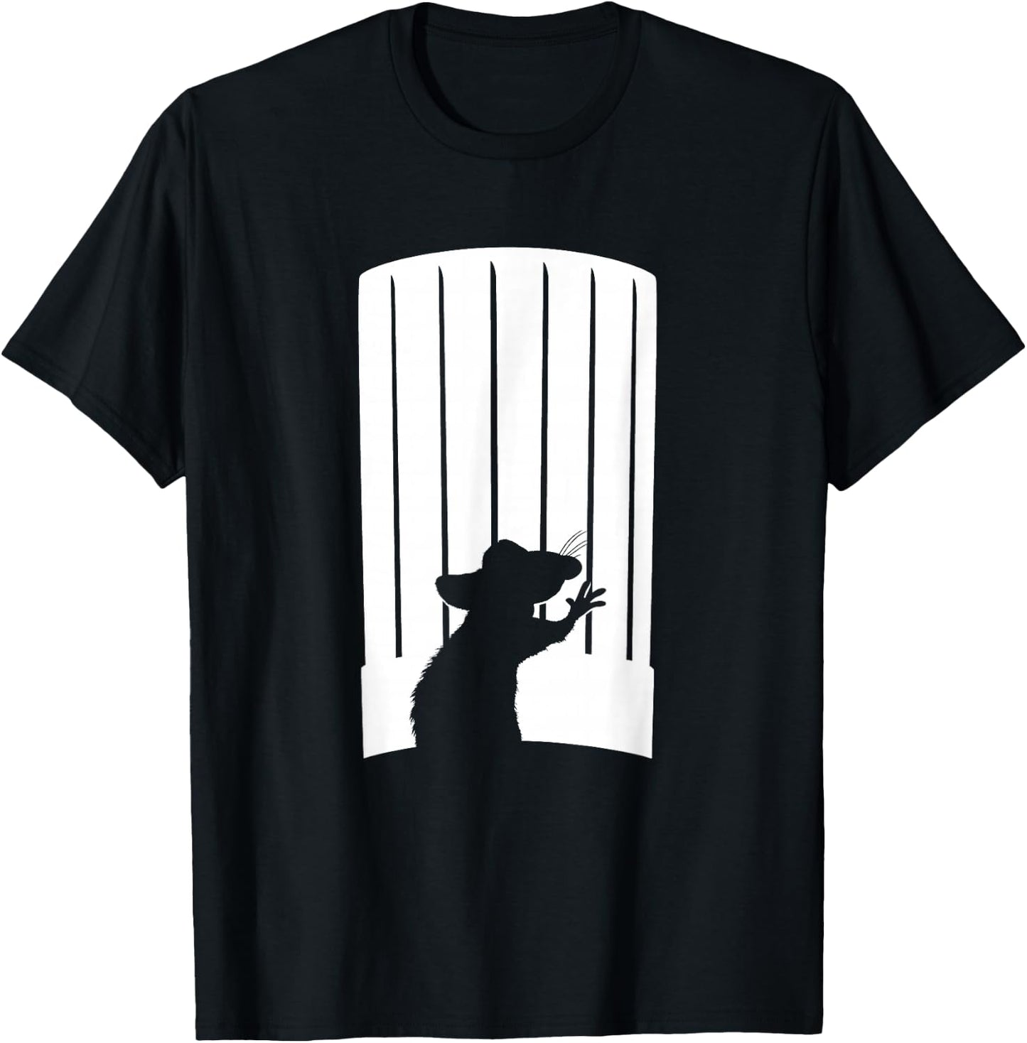 Disney and Pixar's Ratatouille Chef Hat Remy Silhouette T-Shirt - T-Shirt | Black