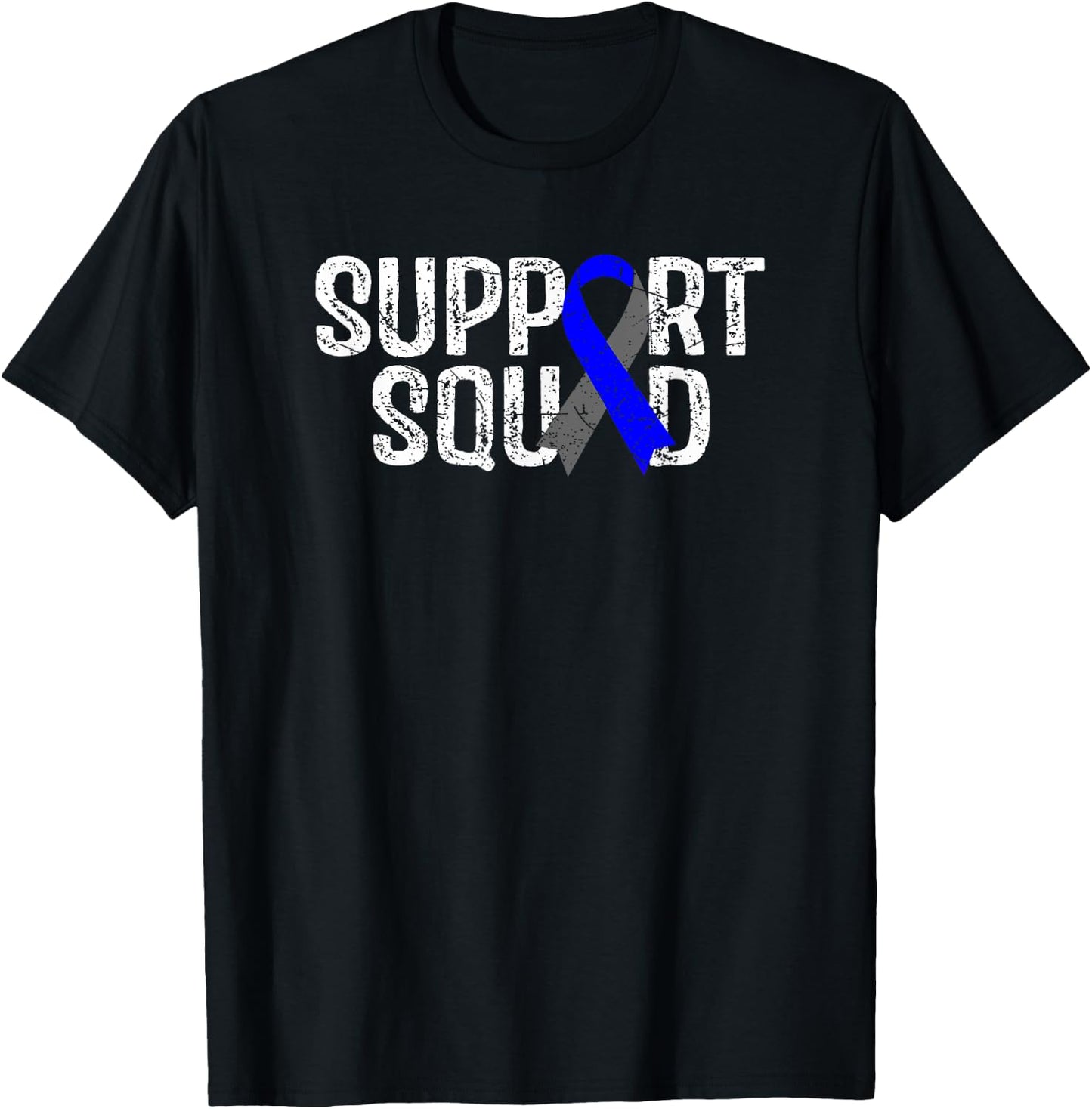 Diabetes Awareness Support Squad T-Shirt - T-Shirt | Black