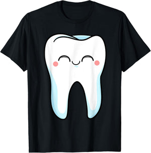Smiling Teeth Dentist Mouth Doctors Hygiene Doc T-Shirt - T-Shirt | Black