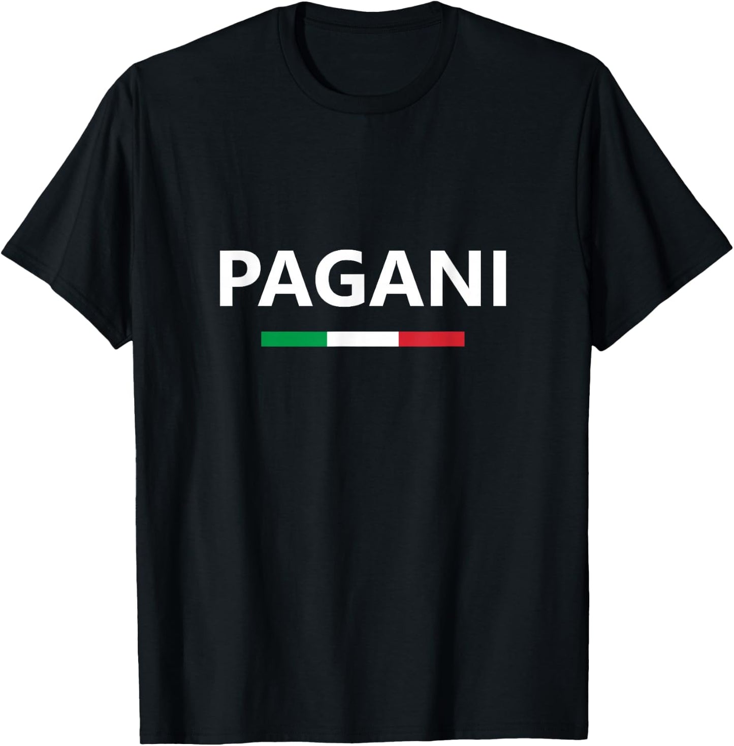 Pagani Italy Italian Italia Flag Country Travel Vacation T-Shirt - T-Shirt | Black
