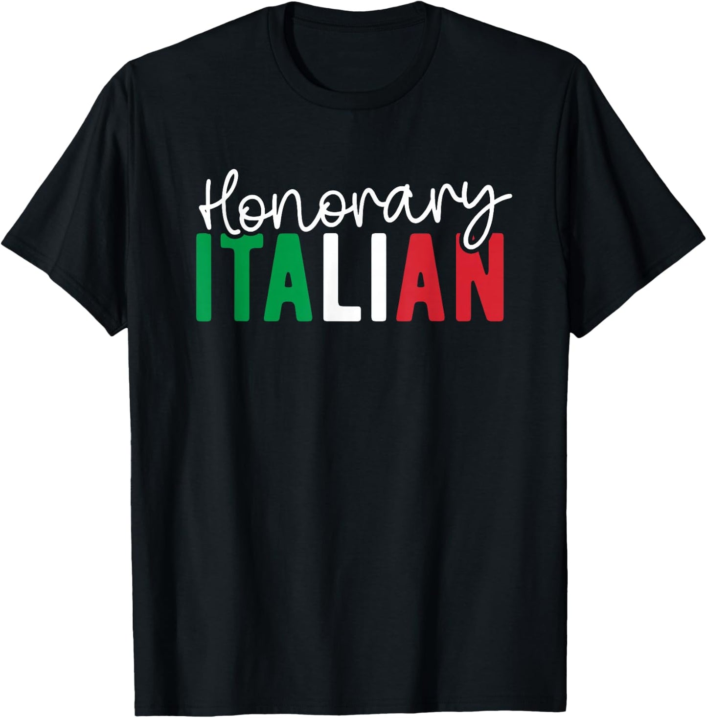 Honorary Italian Funny Italian Husband Wife Italy Vacation T-Shirt - T-Shirt | Black