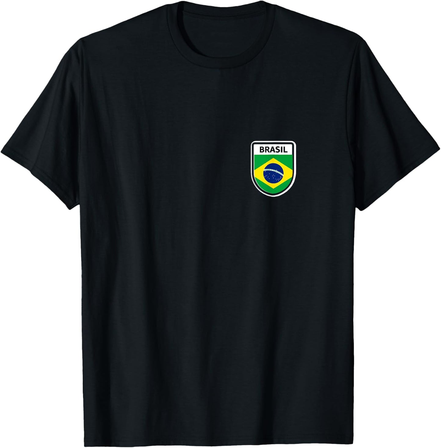 Flag Brasil T-Shirt - T-Shirt | Black