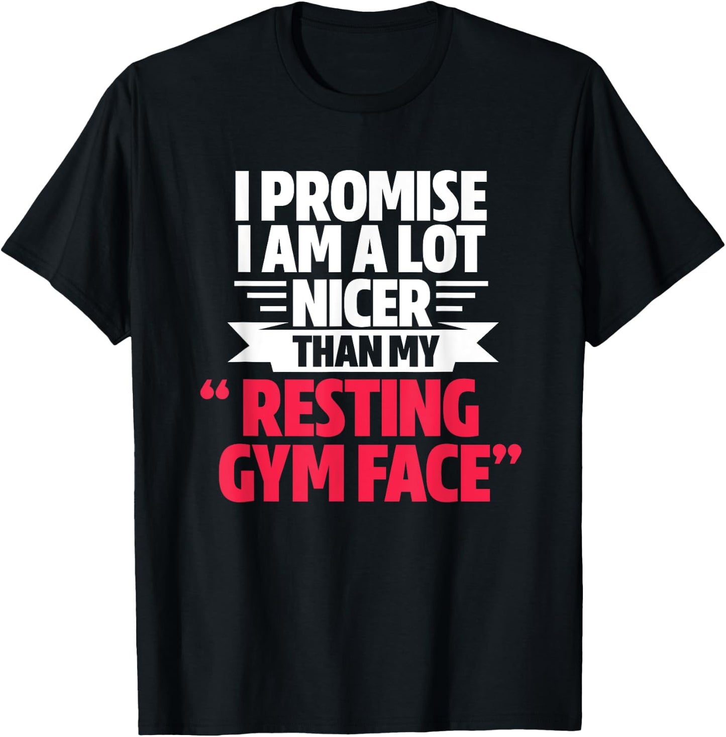 Gym Workout Bodybuilding Funny My Resting Gym Face T-Shirt - T-Shirt | Black