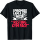 Gym Workout Bodybuilding Funny My Resting Gym Face T-Shirt - T-Shirt | Black