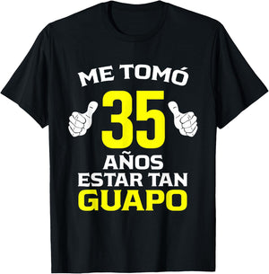 35 Años Regalo de Cumpleaños 35 para él T-Shirt - T-Shirt | Black