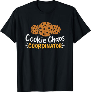 Cookie Chaos Coordinator - Cookies T-Shirt - T-Shirt | Black