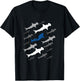 Scuba Diver and Hammerhead Shark for Scuba Diving Trip Dive T-Shirt - T-Shirt | Black