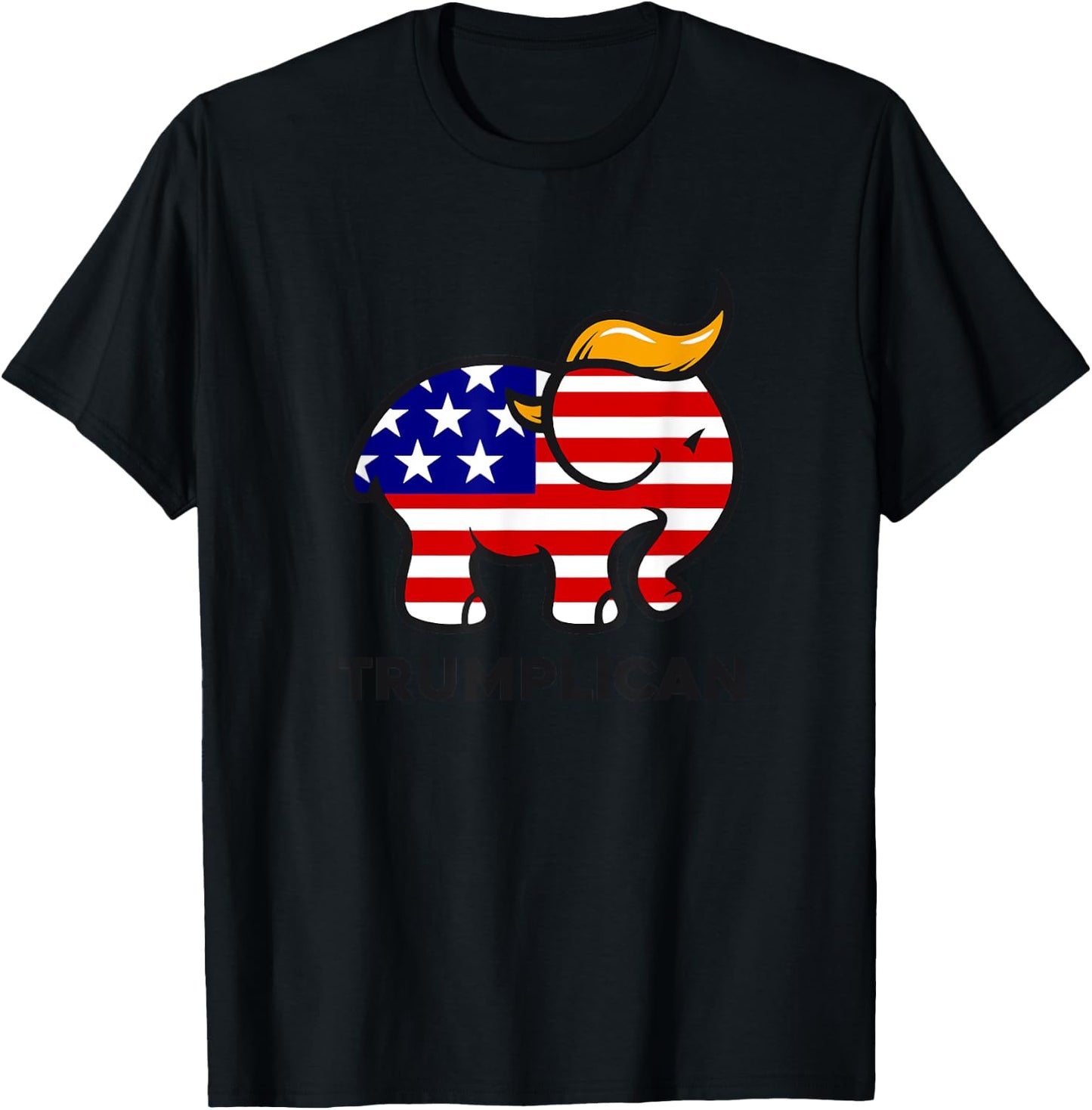 Trumplican Donald Trump 2024 republican elephant T-Shirt - T-Shirt | Black