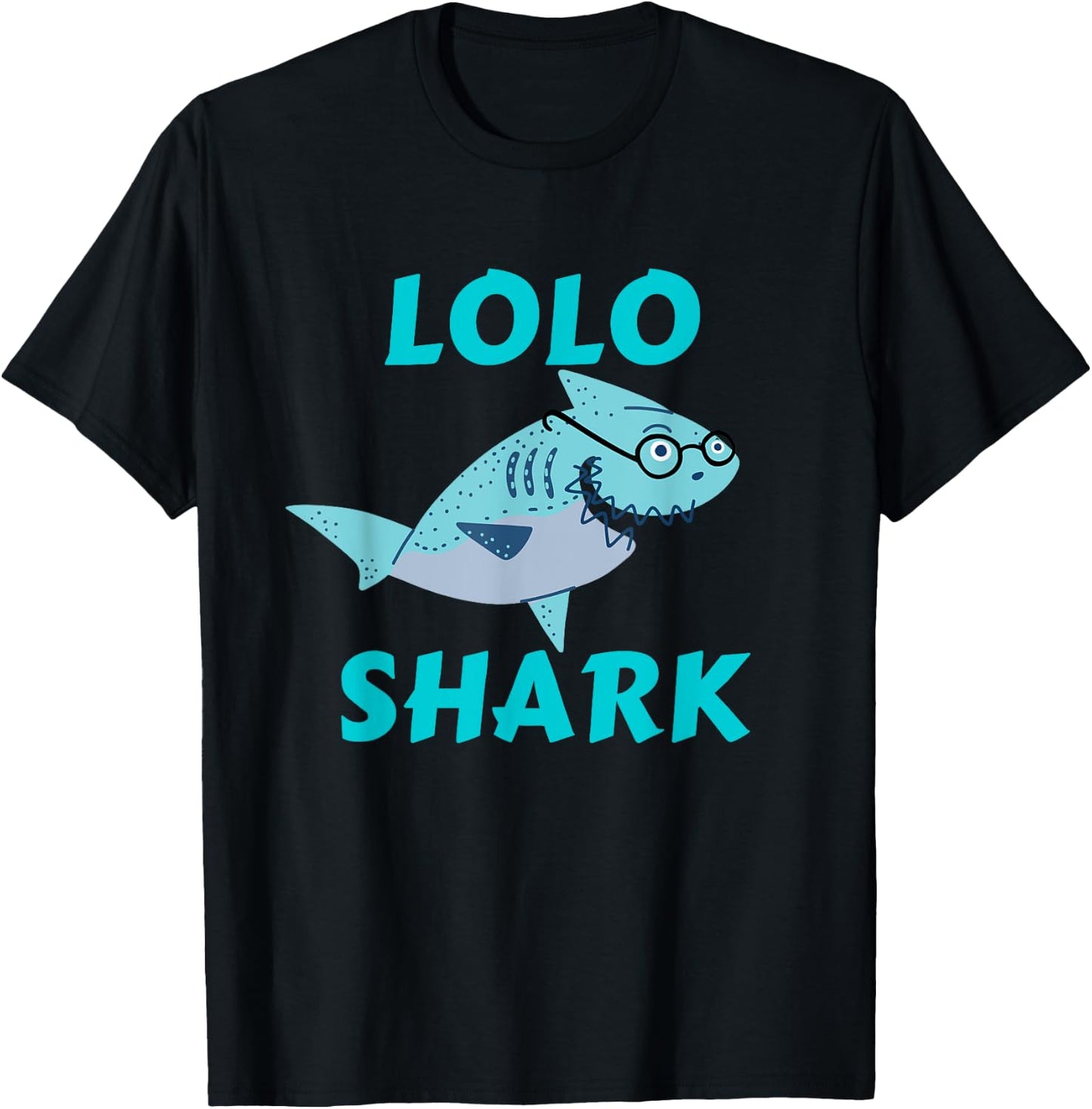 Lolo Shark Gift Filipino Grandpa T-Shirt - T-Shirt | Black