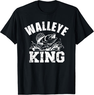 Walleye king T-Shirt - T-Shirt | Black