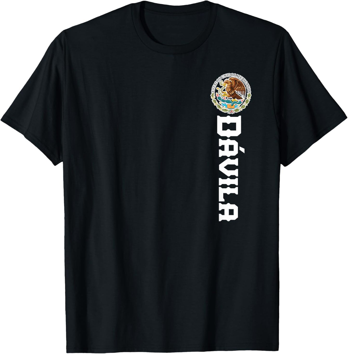 Dávila Last Name, Mexican Shirt , Women, And Kids T-Shirt - T-Shirt | Black