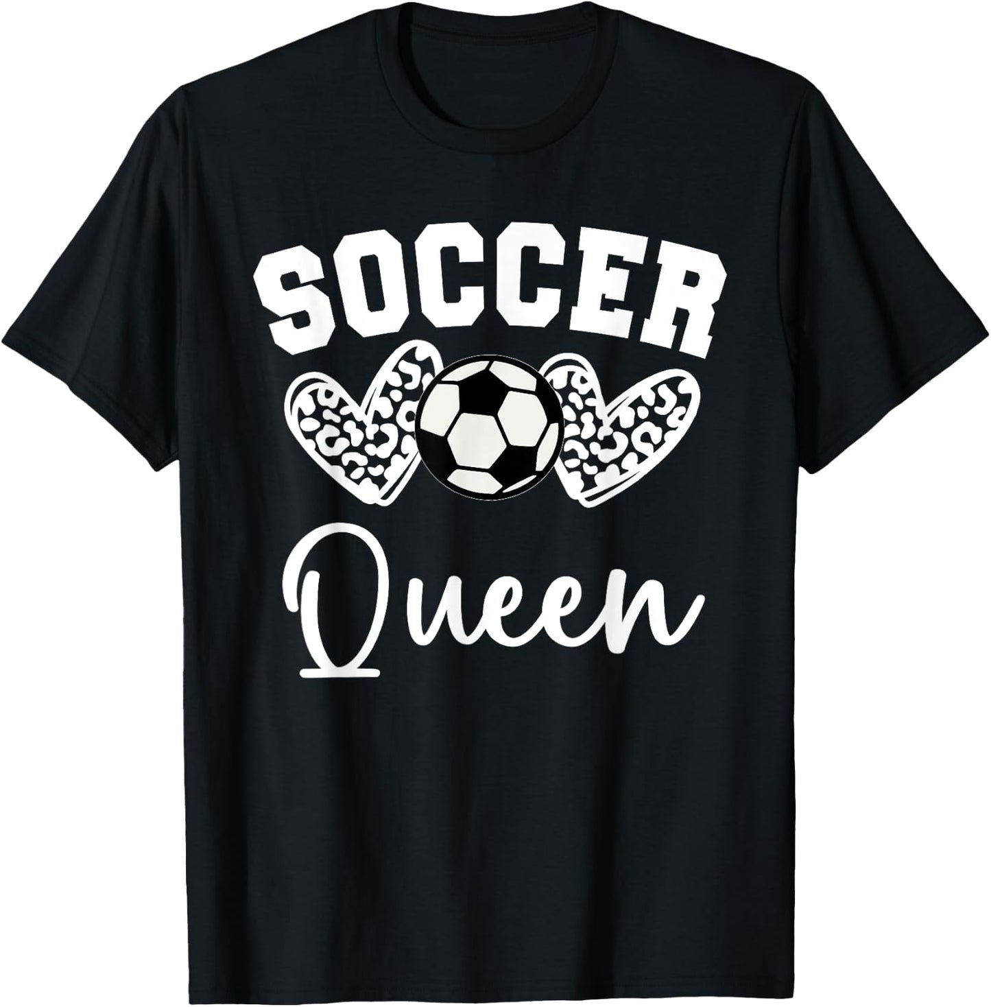 Soccer Queen Matching Family Soccer T-Shirt - T-Shirt | Black