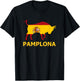 Pamplona Spain Spanish Bullfighting Running with the Bulls T-Shirt - T-Shirt | Black