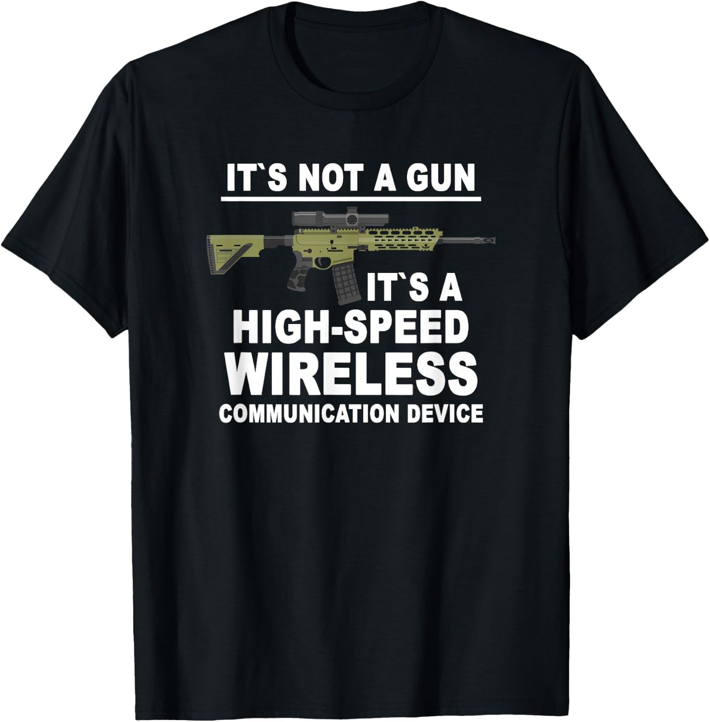 Its Not A Gun Meme - Sarcastic Gun Gift -Funny Its Not A Gun T-Shirt - T-Shirt | Black